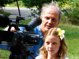 Anthony teaching his grand daughter